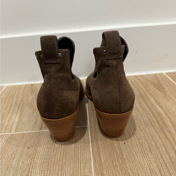 Rebecca Minkoff Lana Suede Split Shaft Booties With Studs - Picture 5 of 6